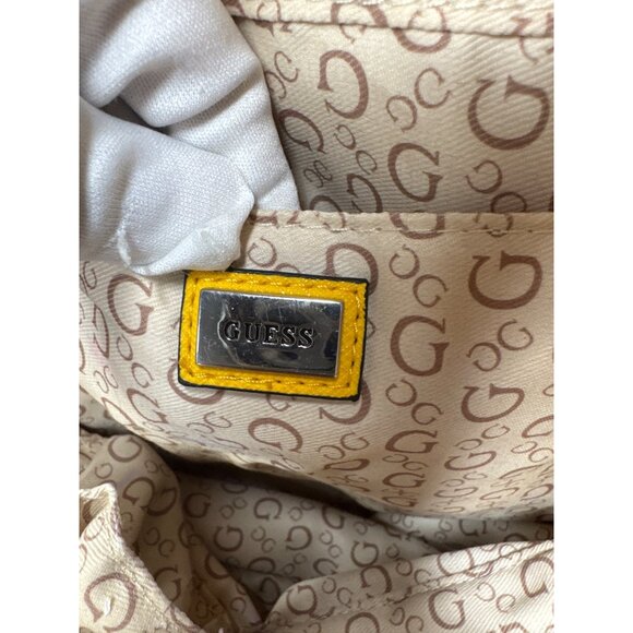 Guess Mini Backpack Yellow Faux Leather - Picture 10 of 16